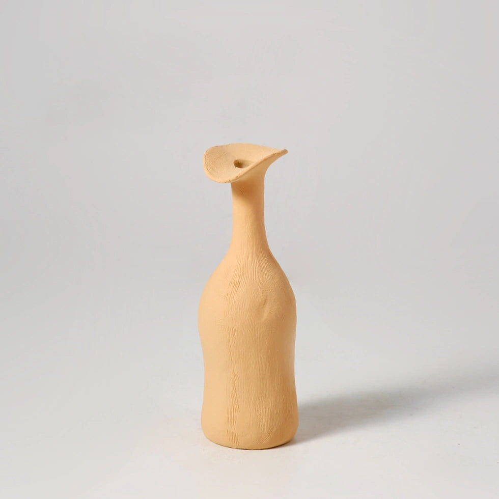 Apricot Yellow Ceramic Vase small ceramics vase