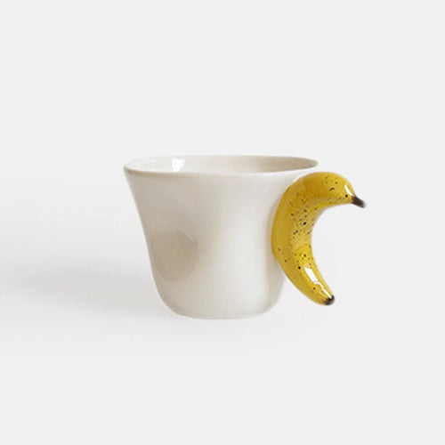 Banana Handle Ceramic Coffee Cup –  Ceramic Mug with Fun Design