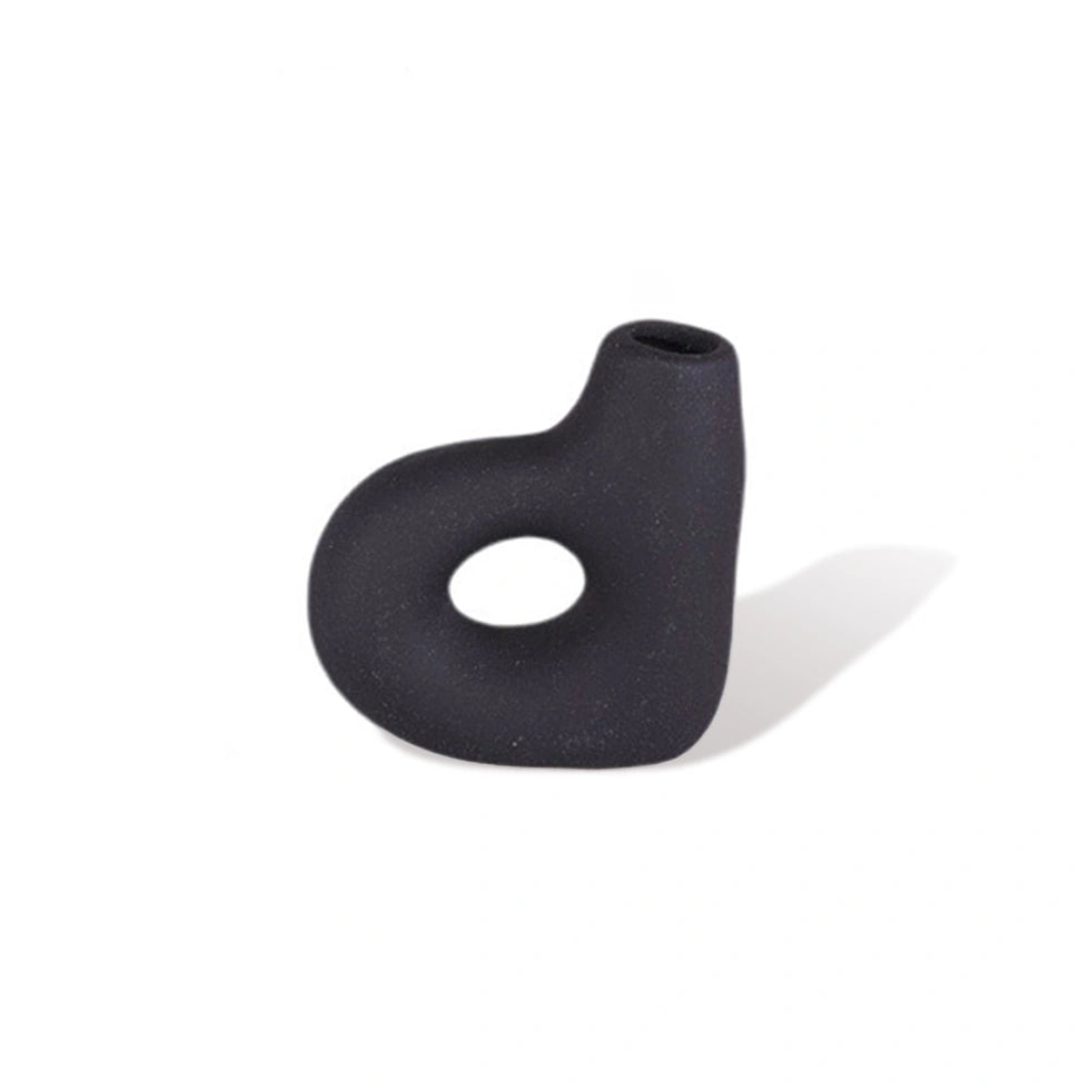 Black Ceramic Vase