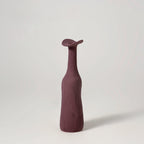 burgundy ceramics vase small ceramics vase