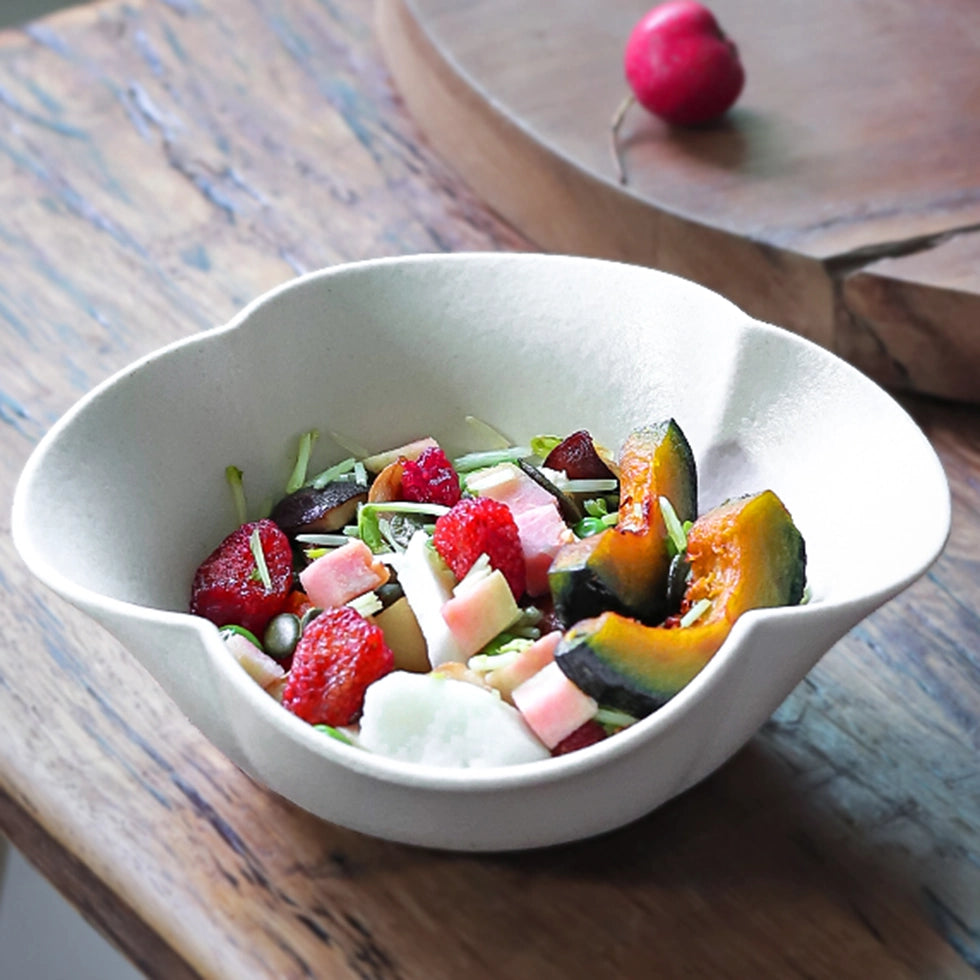 Ceramic Bowl with Modern Geometric Design