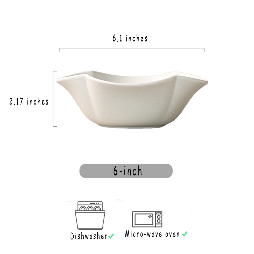 Ceramic Bowl with Modern Geometric Design