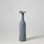 blue ceramic vase
