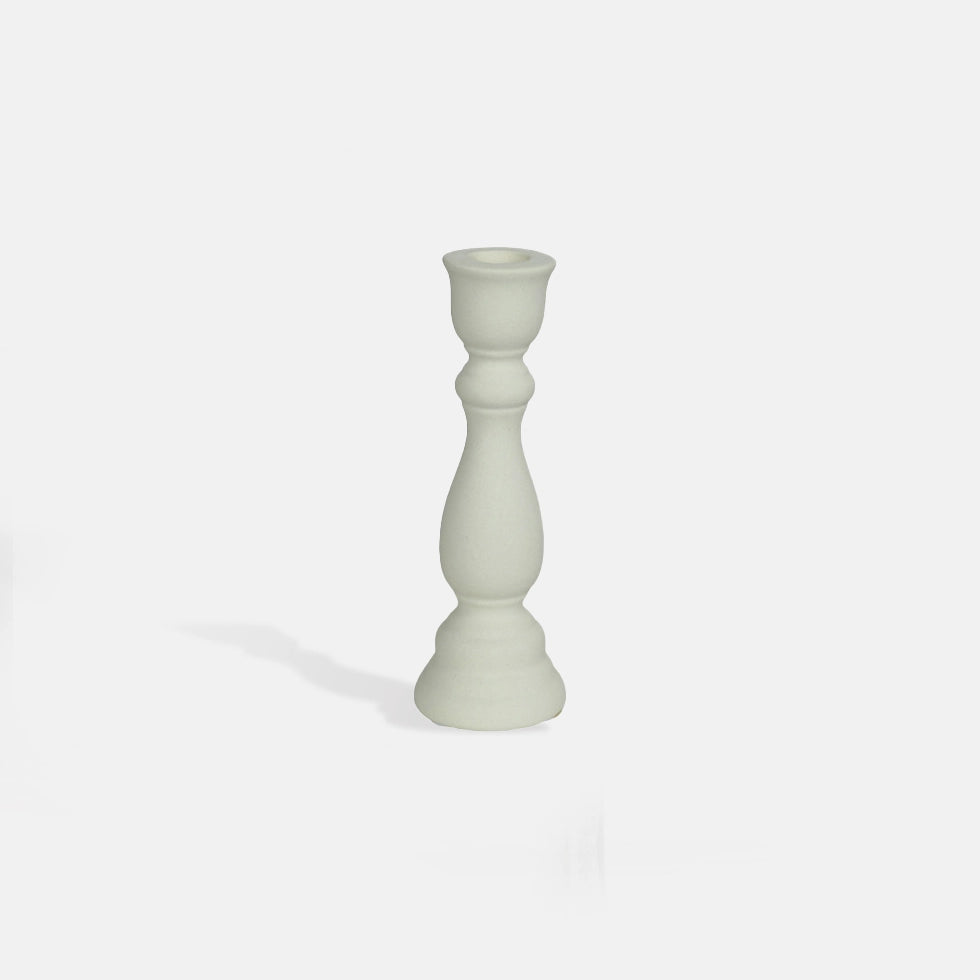 white candle holders