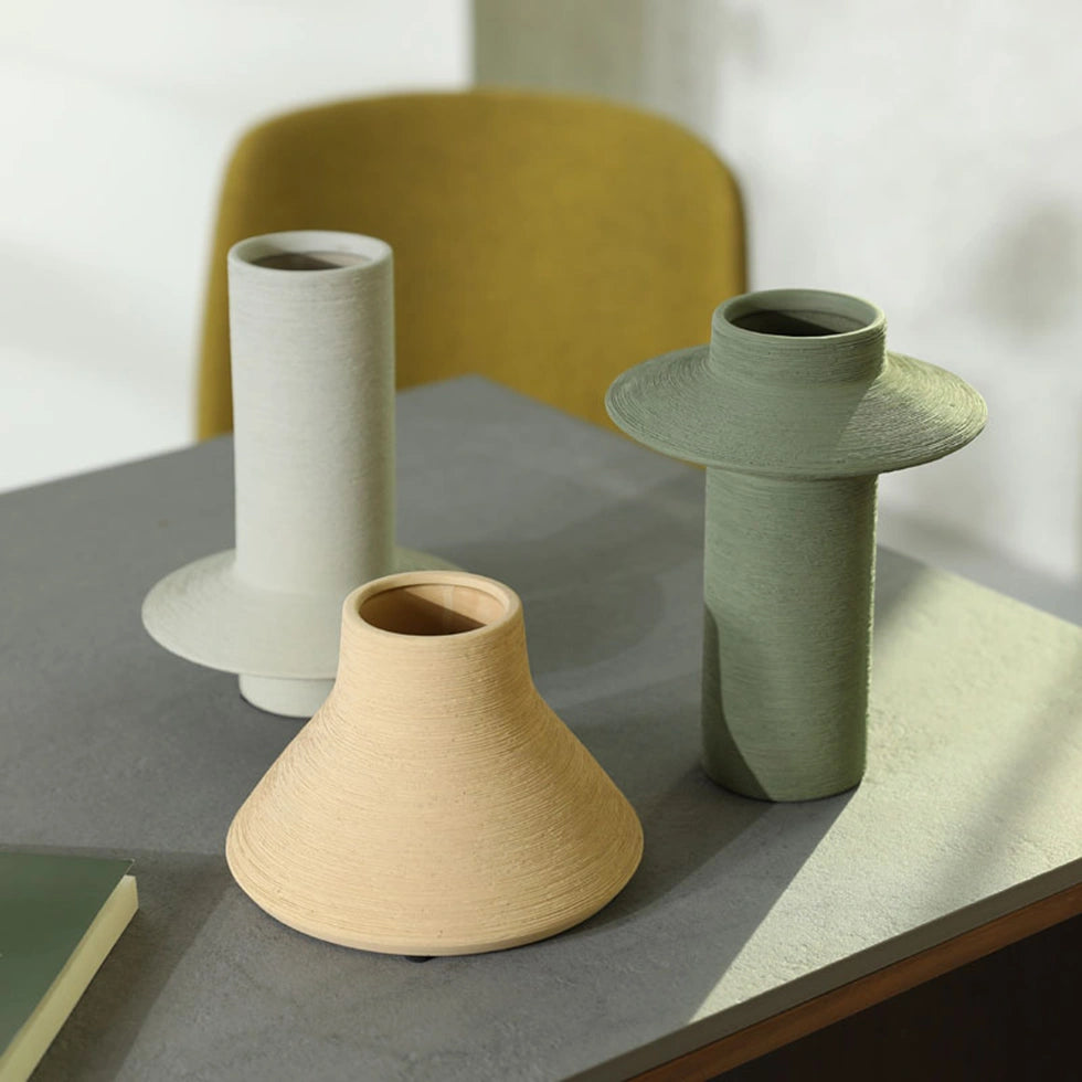 floral ceramic vase