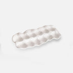 Long Speckled Ceramic Egg Tray – 12-Egg Ceramic Container