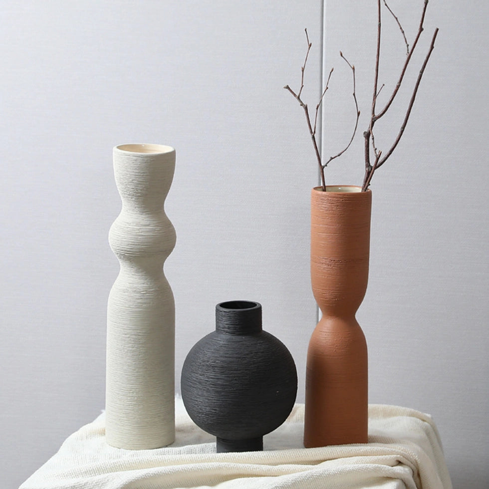 floral ceramic vase