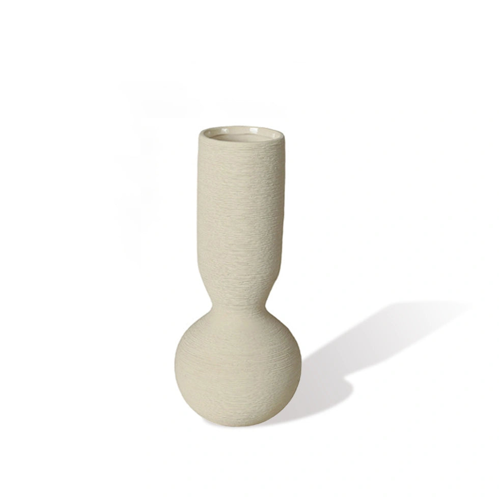 yellow ceramic flower vase