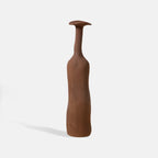red ceramic vase