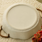 Prosperity Pomegranate Hand-Painted Ceramic Plate with Handles