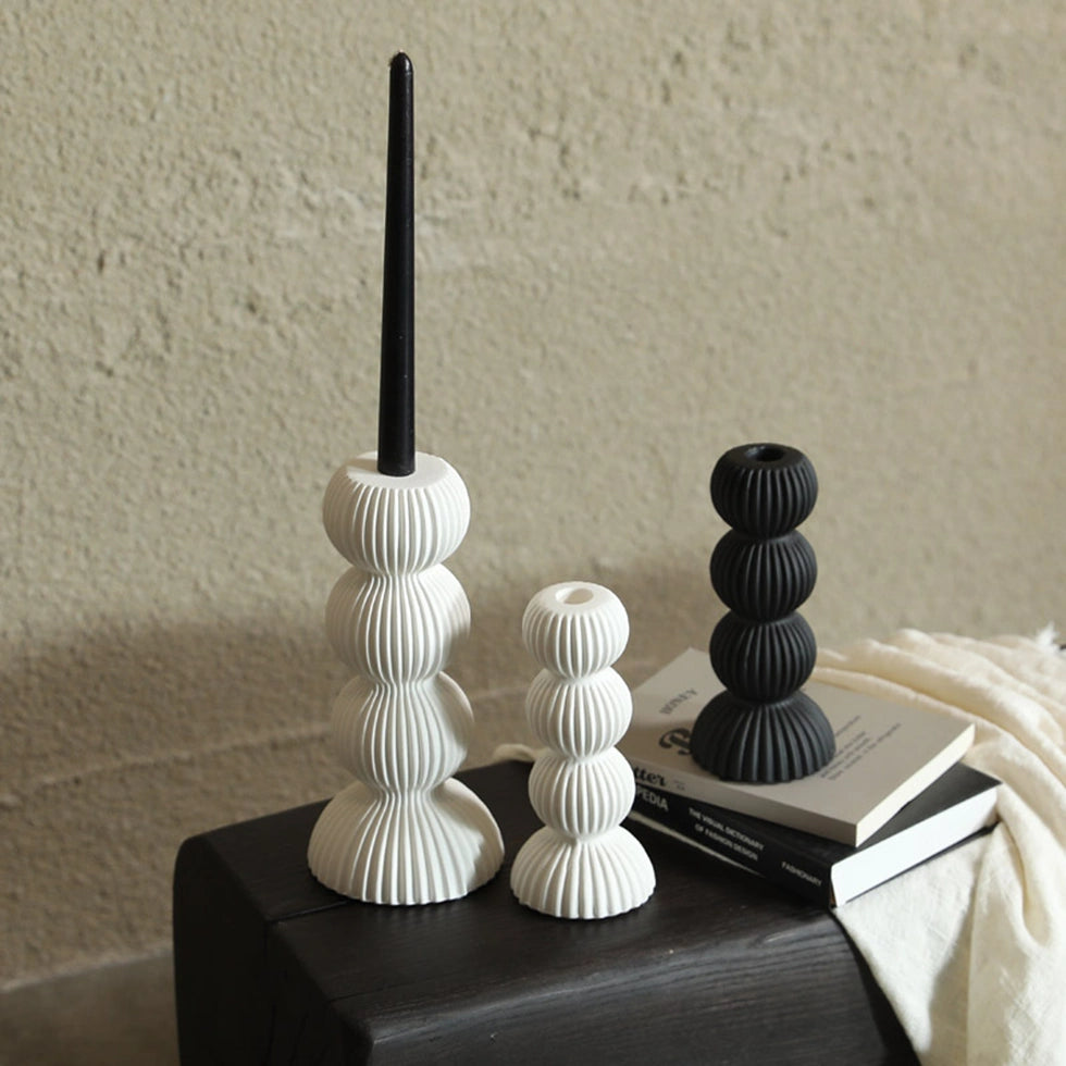 candle with holder