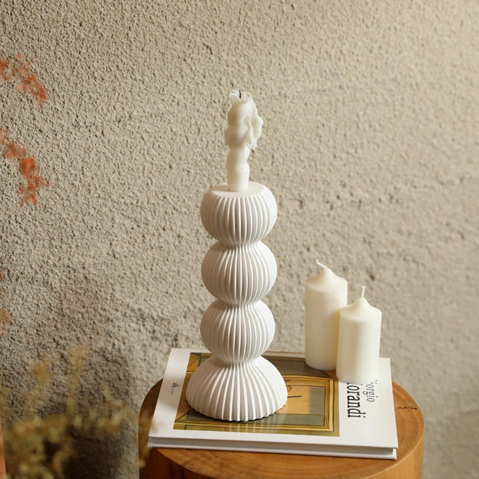 candlestick white candle holder