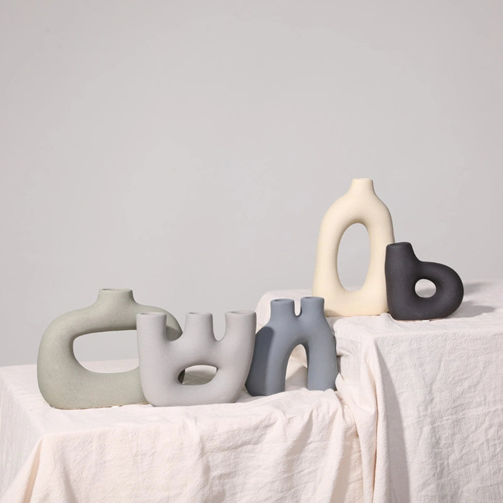small ceramic vases
