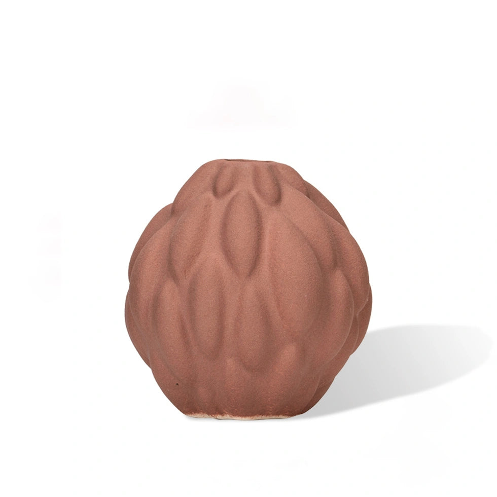 red ceramic vase decor​