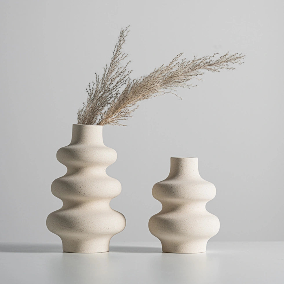 white ceramic vase