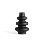 large ceramic vase black