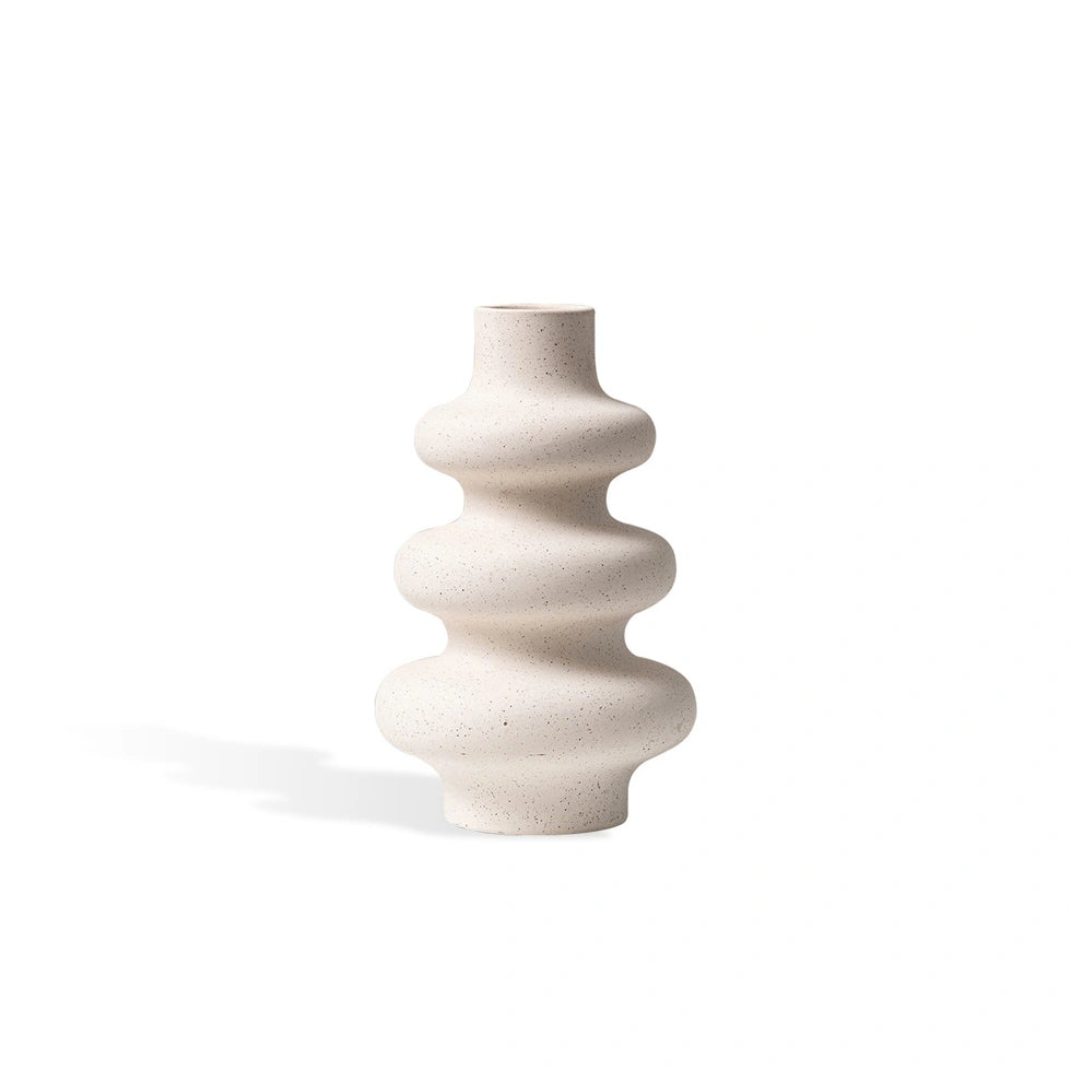 large ceramic vase white