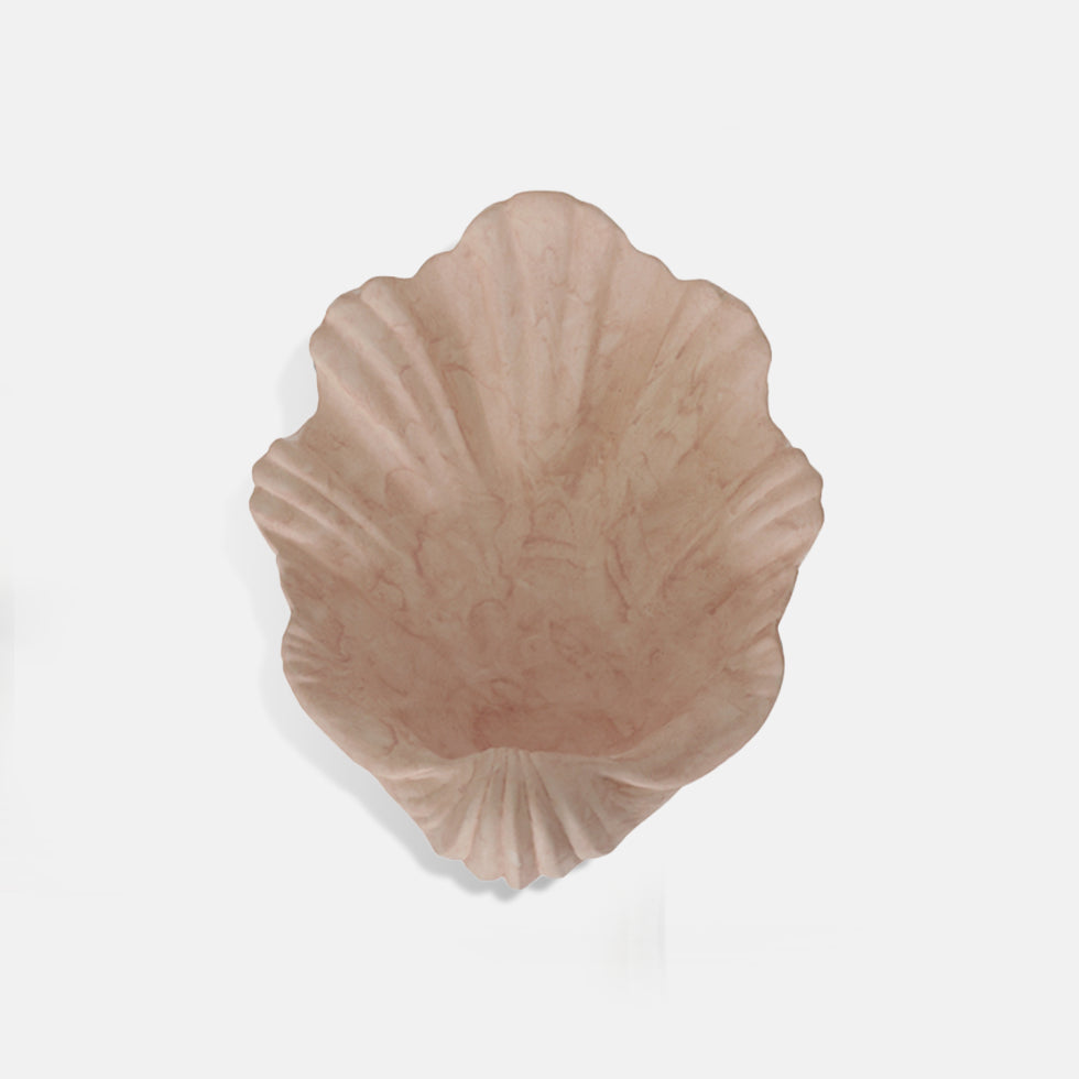 pink shell candle sticker